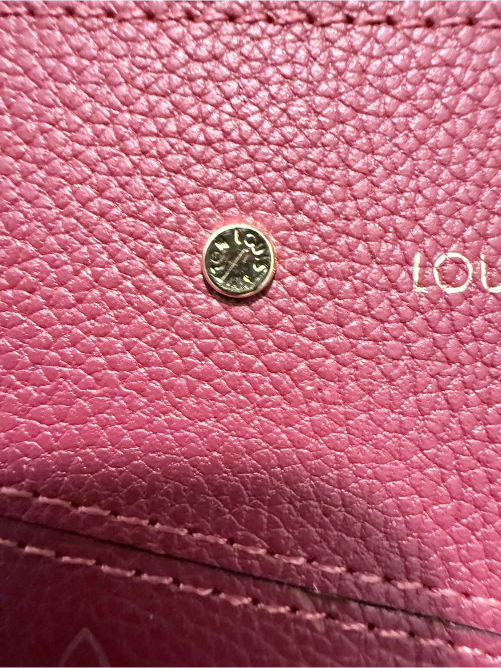 Louis Vuitton Pink Embossed Monogram Clutch - Picture 5 of 5